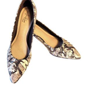 NEW CLARKS LINVALE SNAKE PRINT PUMPS TAUPE/CREAM COMFORT STYLE SHOE SIZE…